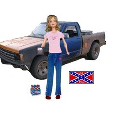 Purchase her pickup truck separately and get a confederate 